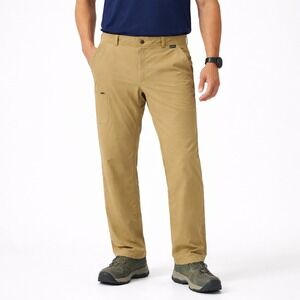 Eastern Mountain Sports Mens Compass Pants Khaki 4-Way Stretch 38x32